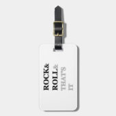 ロックンロール、それはそれだ ラゲッジタグ (正面縦)