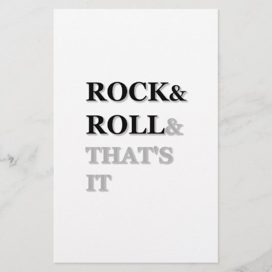 ロックンロール、それはそれだ 便箋 (正面)