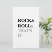 ロックンロール、それはそれだ 便箋 (スタンド正面)