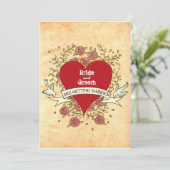 ロックンロール・ウェディング（ローズ） 招待状 (スタンド正面)