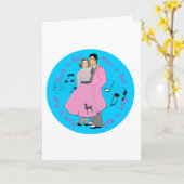 ロックンロール カード (黄色い花)