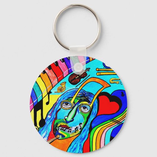 ロックンロール キーホルダー (正面)