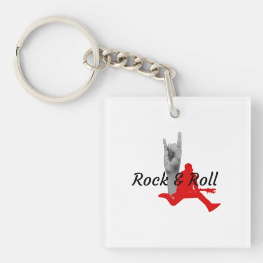 ロックンロール キーホルダー (正面)