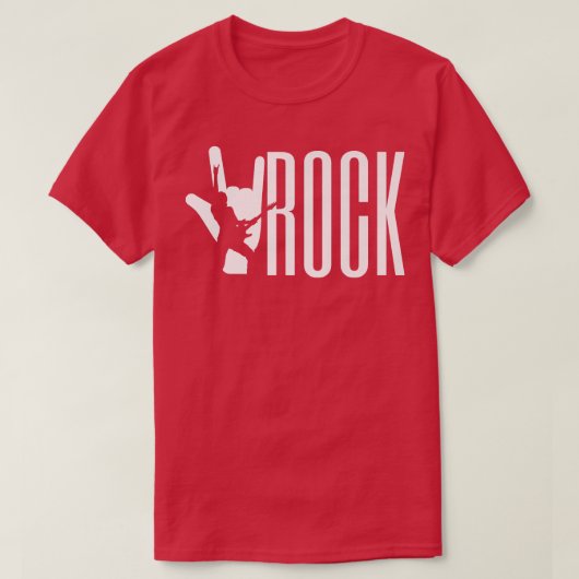 ロックンロール ギタリスト バンド ミュージシャン ギター1083 Tシャツ (デザイン正面)