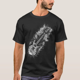 ロックンロール ギター ビンテージ ロック Tシャツ