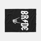 ロックンロール ゴシック ハロウィン ブライズテイル パーティ フリースブランケット (正面(横))
