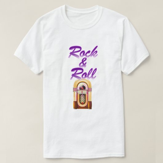ロックンロール・ジュークボックス Tシャツ (デザイン正面)