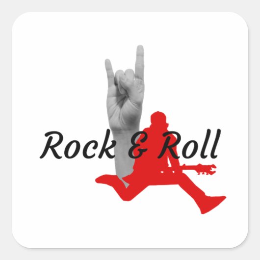 ロックンロール スクエアシール (正面)