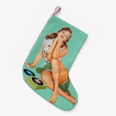 ロックンロール スモールクリスマスストッキング (正面 (吊り時))