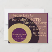 ロックンロール・バースデー 招待状 (裏面)