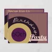 ロックンロール・バースデー 招待状 (正面/裏面)