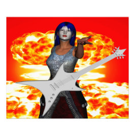 ロックンロール フォトプリント           