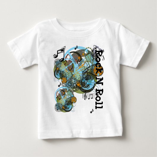 ロックンロール ベビーTシャツ (正面)