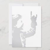 ロックンロール・ボーイズの誕生日パーティー招待状 招待状 (裏面)