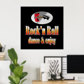 ロックンロール ポスター (ホームオフィス)