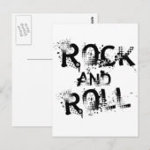 ロックンロール ポストカード (正面/裏面)
