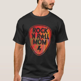 ロックンロール・ママ ロックバンド ギター ミュージック ボーイ Tシャツ