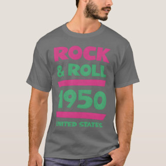 ロックンロール・ミュージック 1950 ビンテージ フレンド Tシャツ
