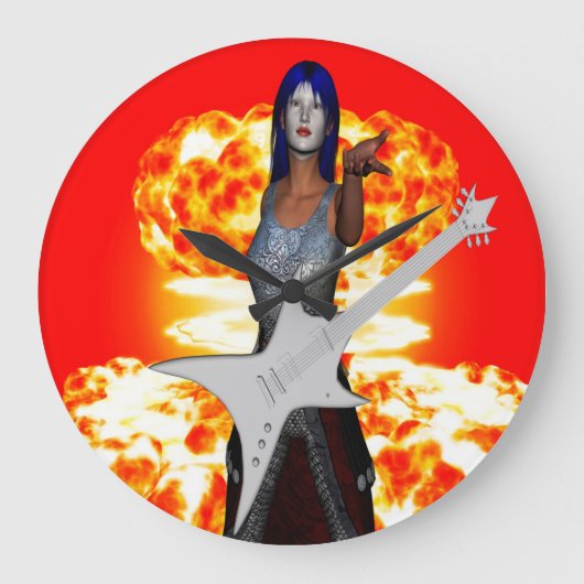 ロックンロール ラージ壁時計 (正面)