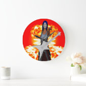 ロックンロール ラージ壁時計 (ホーム)