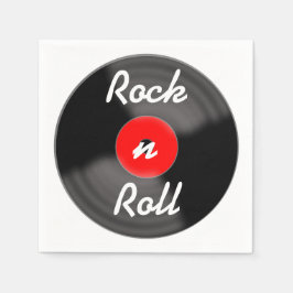 ロックンロール・レコード ナプキン スタンダードカクテルナプキン