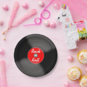 ロックンロール レコード ペーパープレート (パーティー)