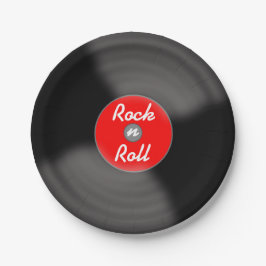 ロックンロール レコード ペーパープレート