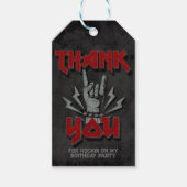 ロックンロール – ロックをテーマにした ギフトタグ (正面)