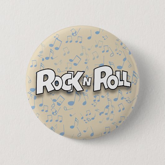 ロックンロール 缶バッジ (正面)