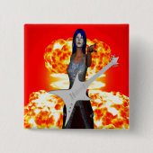 ロックンロール 缶バッジ (正面)