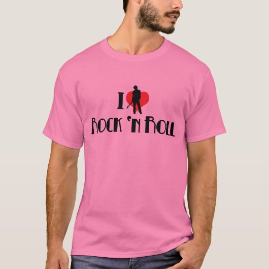 ロックンロールTシャツ大好き Tシャツ (正面)