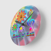 ロックン転が ラウンド壁時計 (傾斜)