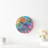 ロックン転が ラウンド壁時計 (ホーム)