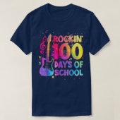 ロックン100日の学校シャツギター音楽のTeac Tシャツ (デザイン正面)