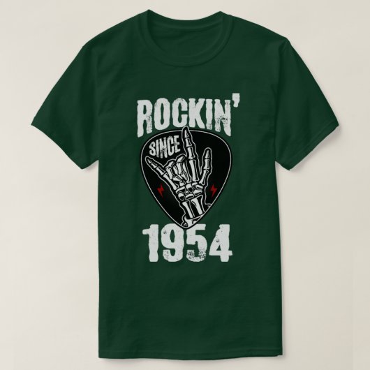 ロックン1954年から Tシャツ (デザイン正面)