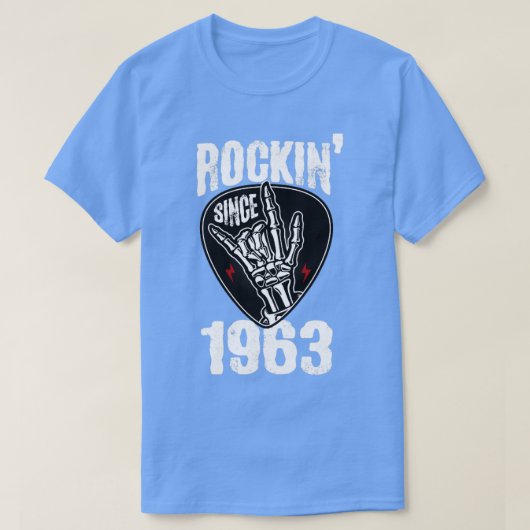 ロックン1963年から Tシャツ (デザイン正面)
