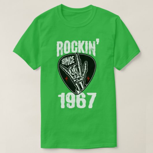 ロックン1967年から Tシャツ (デザイン正面)
