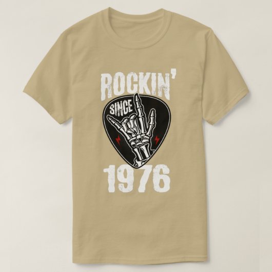 ロックン1976年から Tシャツ (デザイン正面)