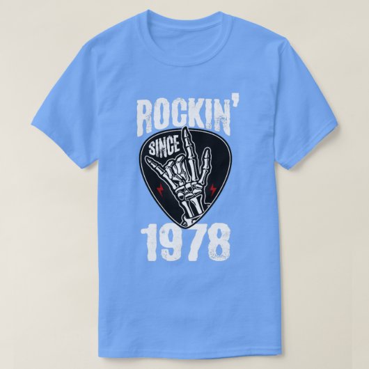 ロックン1978年から Tシャツ (デザイン正面)