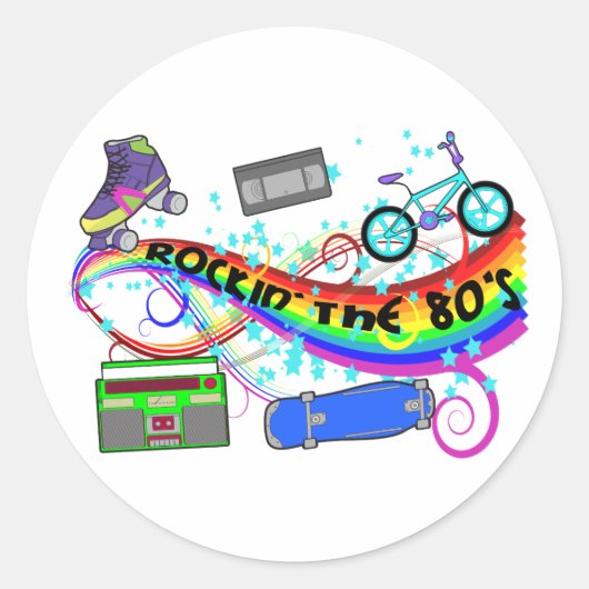 ロックン・ザ・80年代 ラウンドシール (正面)