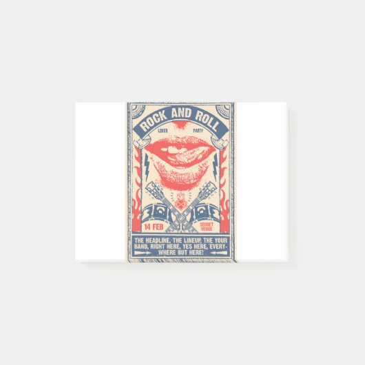 ロックン·ロール ポストイット (正面)