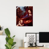 ロックヴァージンbyレオナルド・ダ・ヴィンチ ポスター (ホームオフィス)