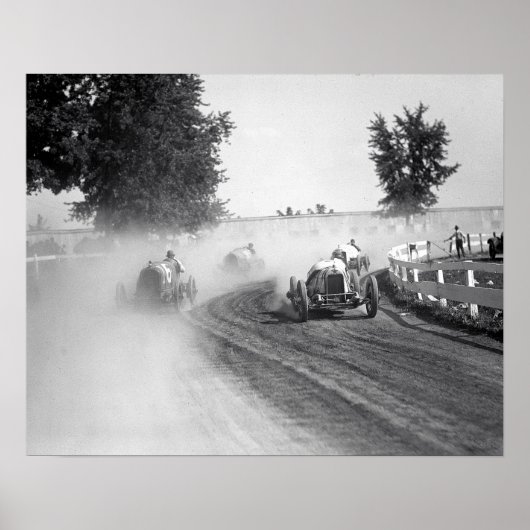 ロックヴィル・フェア・オートレース, 1923.ヴィンテージ写真 ポスター (正面)