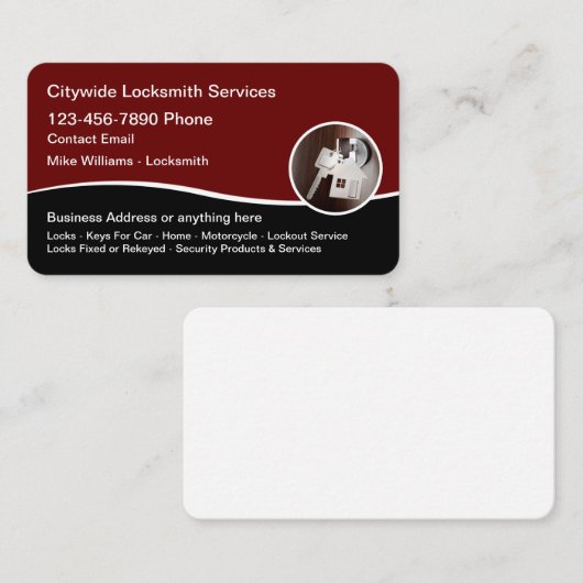 ロックールクモダンスミスの名刺 名刺 (正面/裏面)