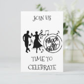 ロック及びロールすべての行事パーティの招待状 招待状 (スタンド正面)