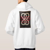 ロック反乱者:メンズベーシックなフード付きスウェットシャツ(インク付き) パーカ (裏面)