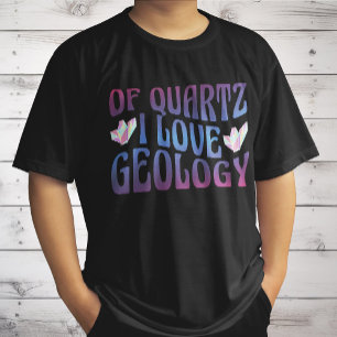 ロック収集地質学者のクォーツI愛の地質学 Tシャツ