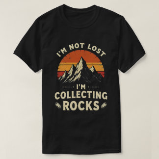 ロック収集家のジョークグッズ 面白い地質学者デザイン Tシャツ