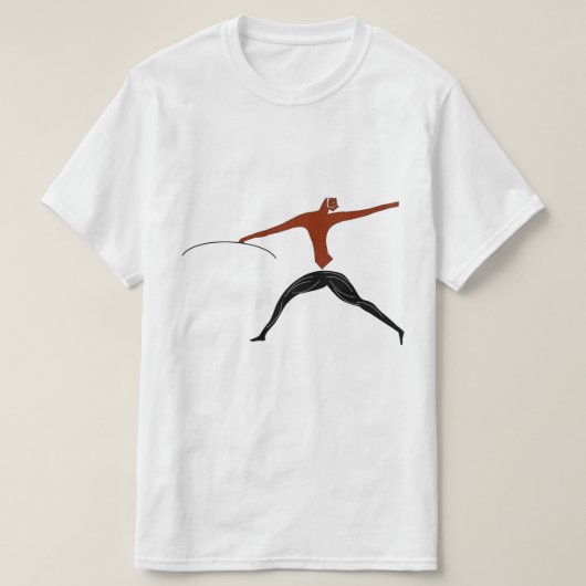 ロック古代アート – 古代の戦士ハンター Tシャツ (デザイン正面)