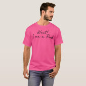 ロック地質学者が見えたわ 面白い Tシャツ (正面フル)